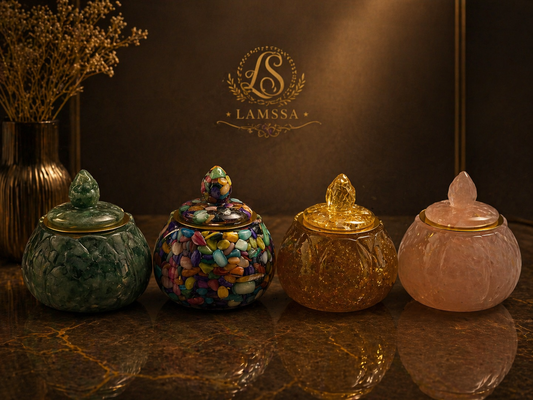 Lamssa Crystal Incense Burner
مبخرة الكريستال الفاخرة