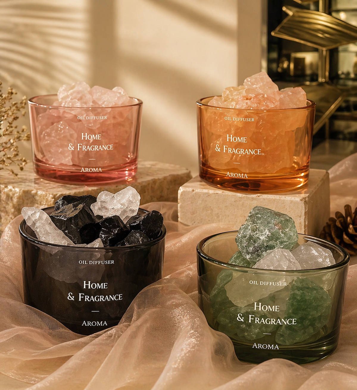 Crystal Diffuser Set